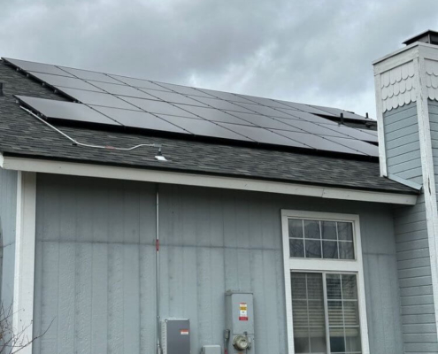Asphalt shingle installation in Reno